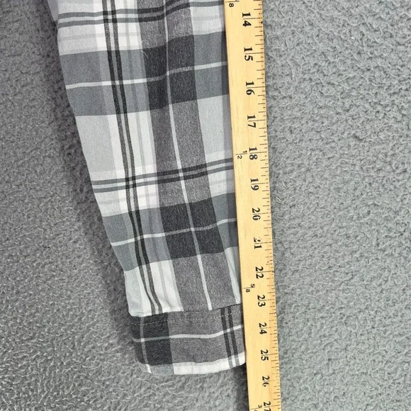 DULUTH ALASKAN HARDGEAR Shirt Women XL Windowpane Plaid Button Up Long Sleeve - Picture 10 of 16